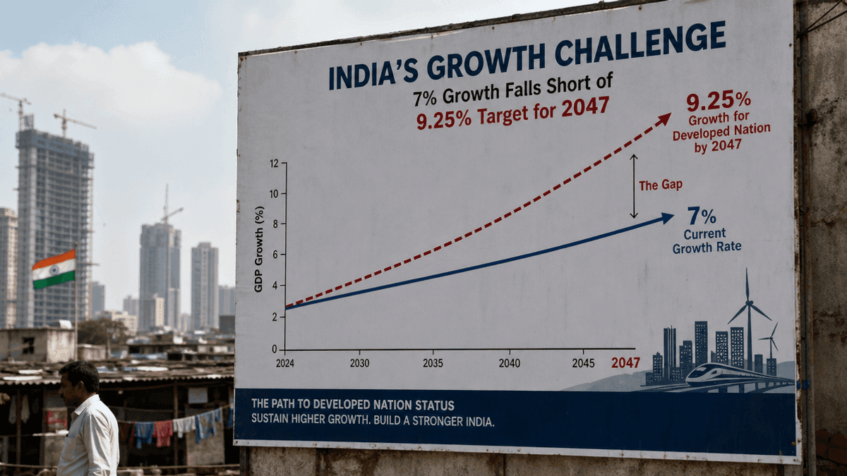 India’s 7% Growth: Falling Short of 2047 Developed Nation Goal