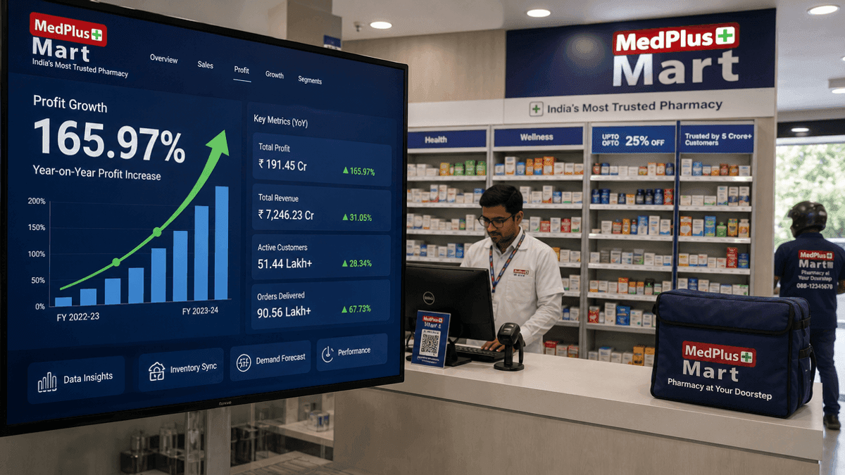 MedPlus Mart’s Tech Fuels 166% Profit Growth in India