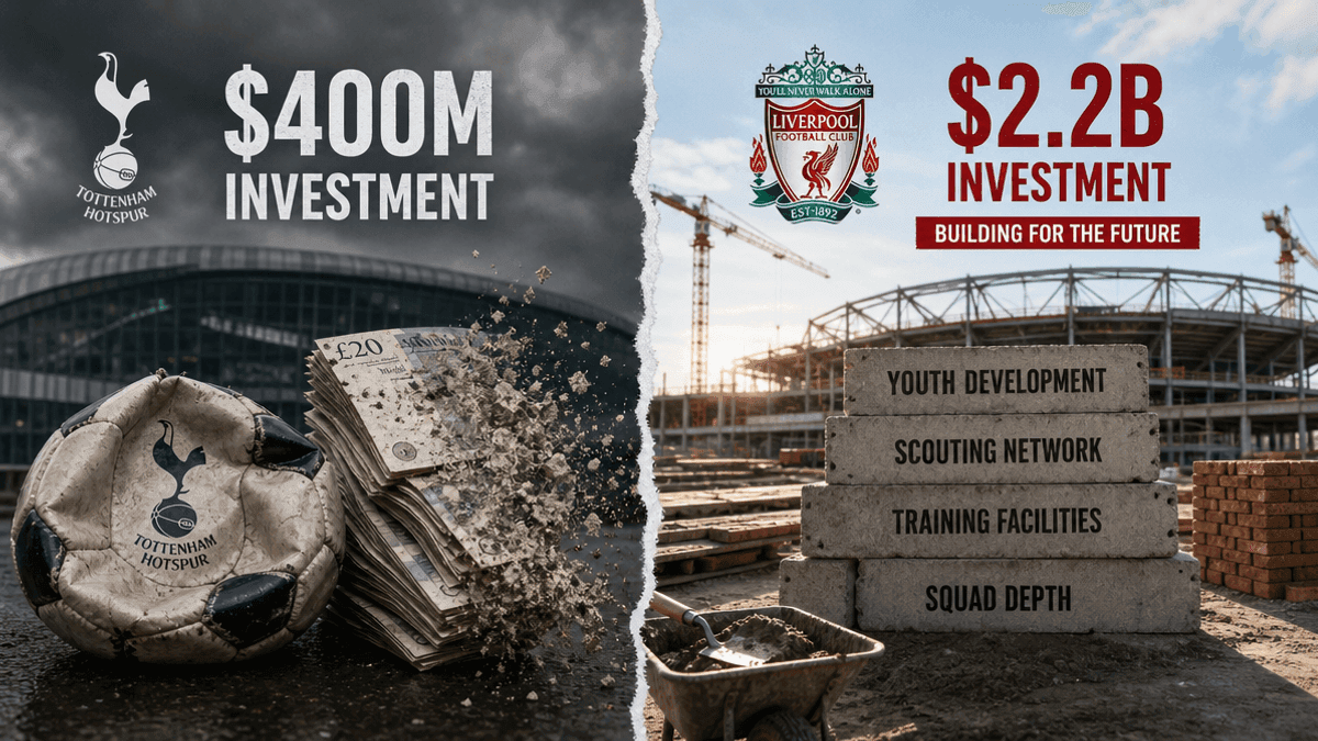 Spurs’ $400M Flop vs. Liverpool’s $2.2B Ambitions