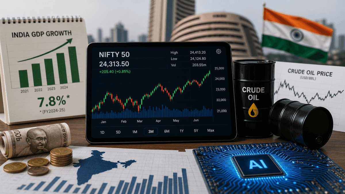Indian Equities: GDP, Crude Oil, Global Tech Set to Drive Week
