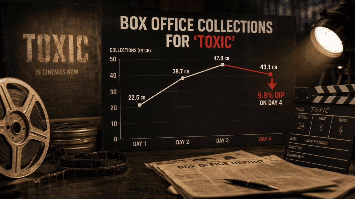 Toxic Box Office: 9.9% Dip on Day 4, Total Rs 190.45 Cr