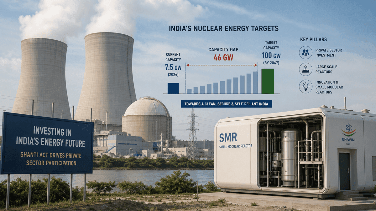 India’s Nuclear Power Ambitions: Private Sector’s Role Post-SHANTI Act