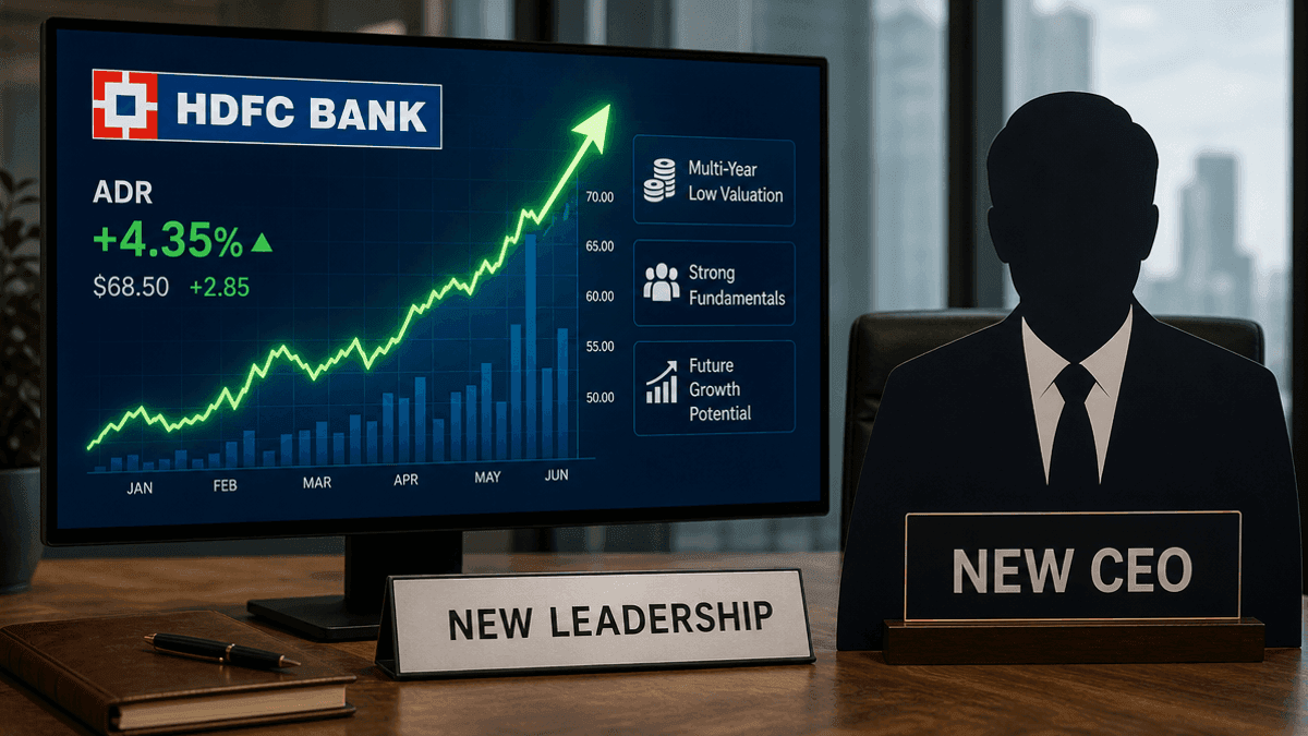 HDFC Bank ADR Gains Amid CEO Search & Low Valuations