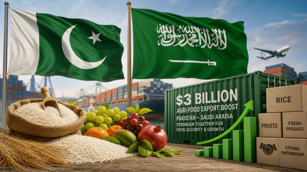 Pakistan & Saudi Arabia Aim for $3B Agri-Food Exports