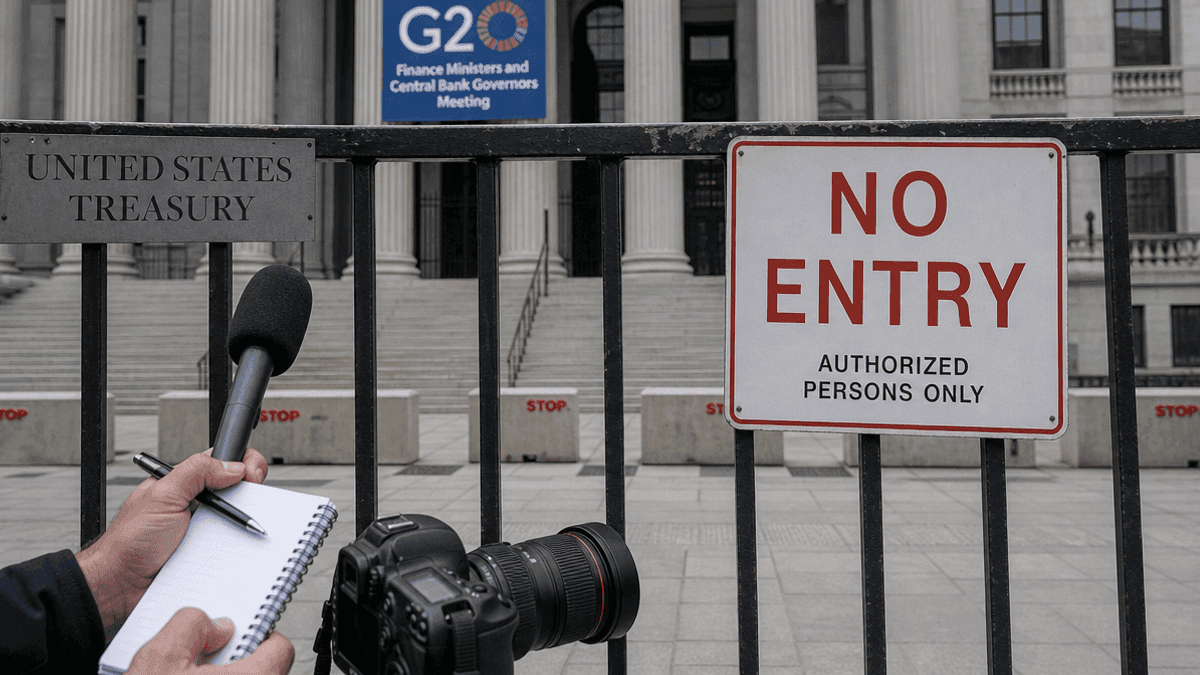 US Treasury Denies Press Access to G20 Meeting, Sparks Outcry