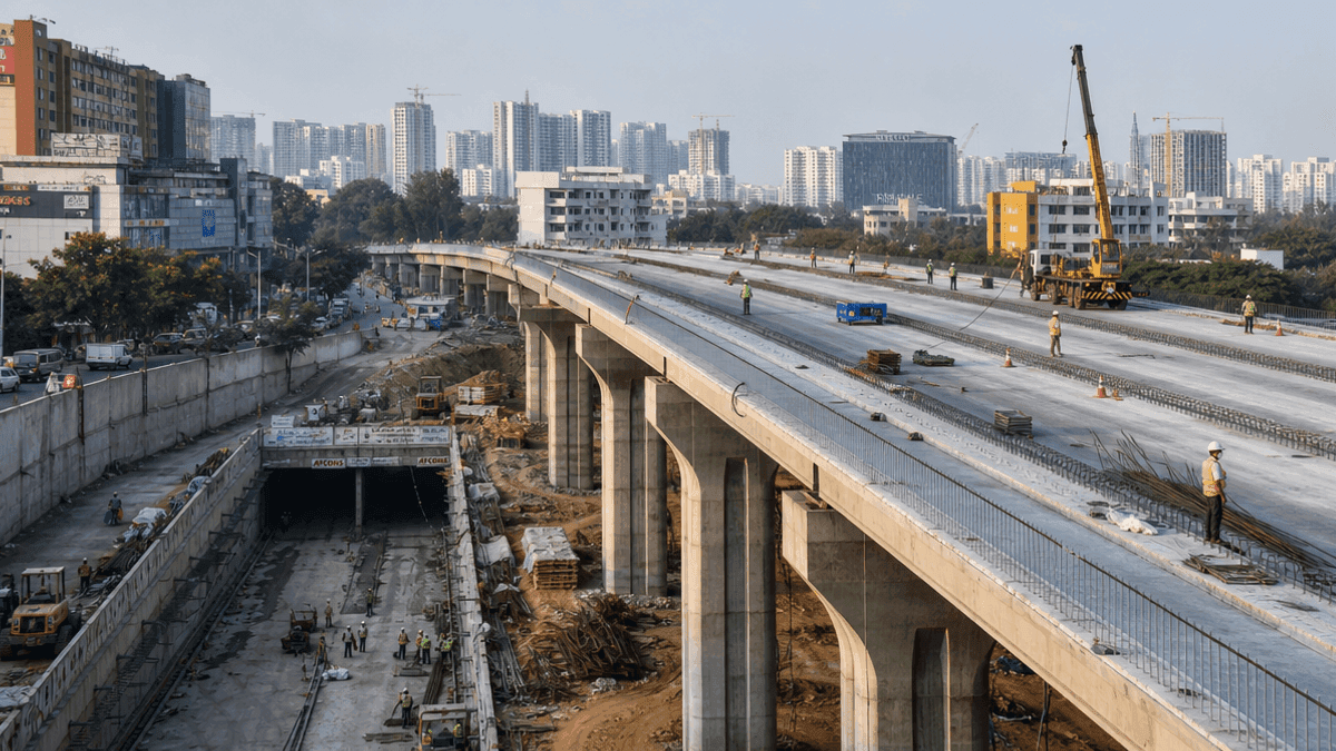 KNR Constructions Wins Rs 157 Cr Telangana Flyover Projects
