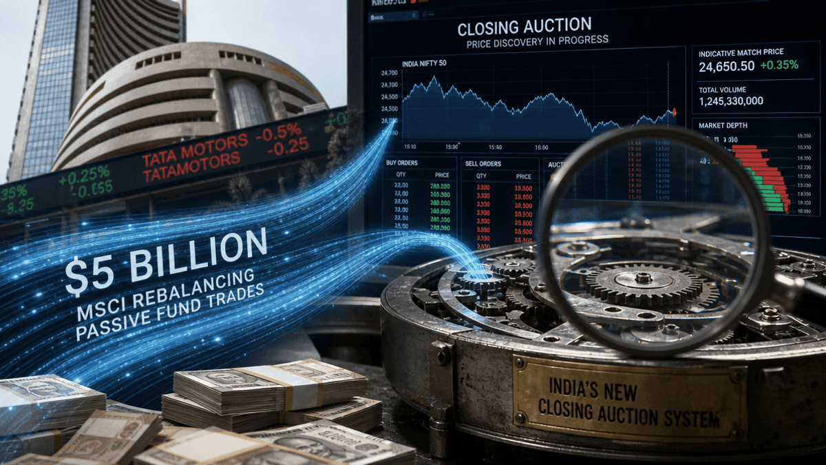 MSCI Rebalancing Tests India’s New $5 Billion Closing Auction