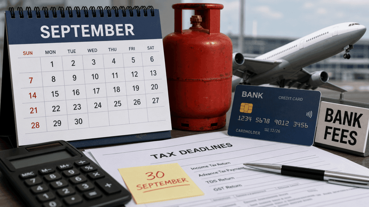 September Money Changes: LPG, Airfares, Bank Fees & Taxes