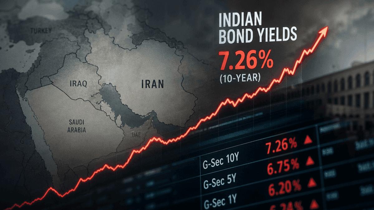 Indian Bond Yields Rise Amid Geopolitical Tensions