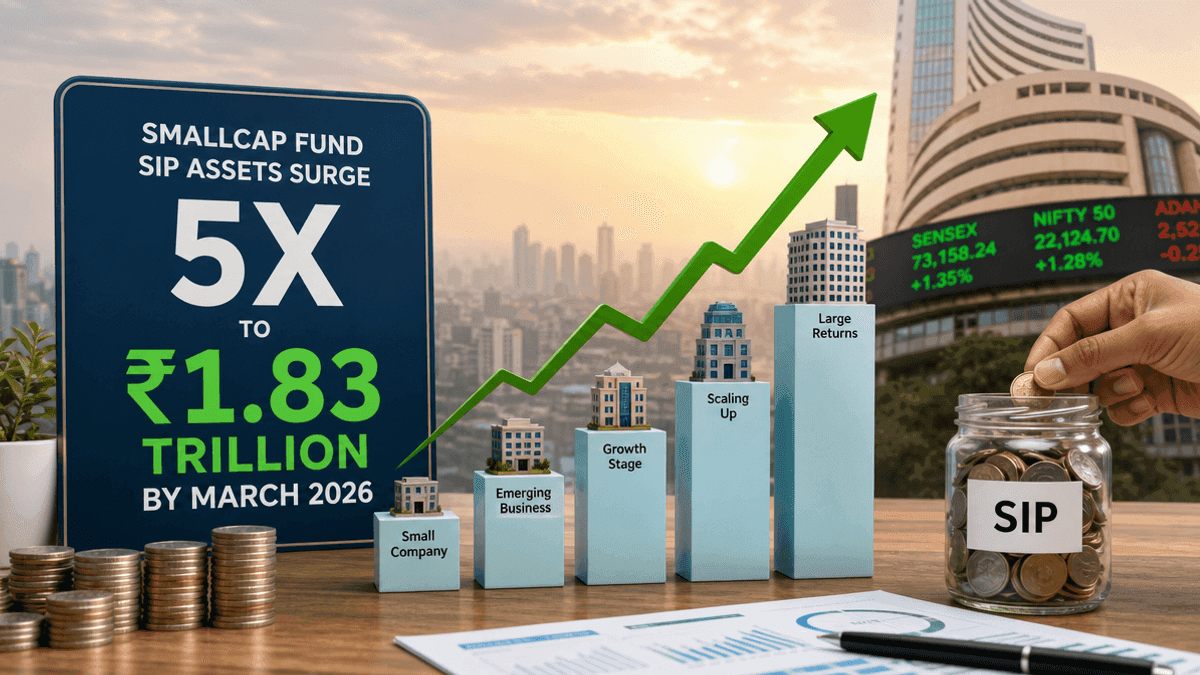 Smallcap Funds: SIP Assets Surge Fivefold to ₹1.83 Trillion