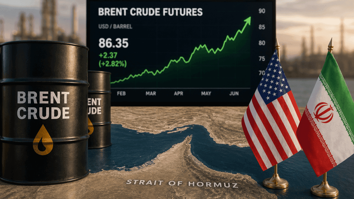 Brent Crude Surges Past $91 on US-Iran Strait of Hormuz Tensions