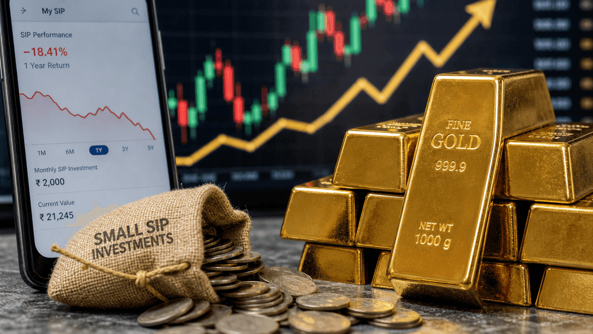 Small SIPs Drop 1.4M Accounts Amid Volatility & Gold Surge