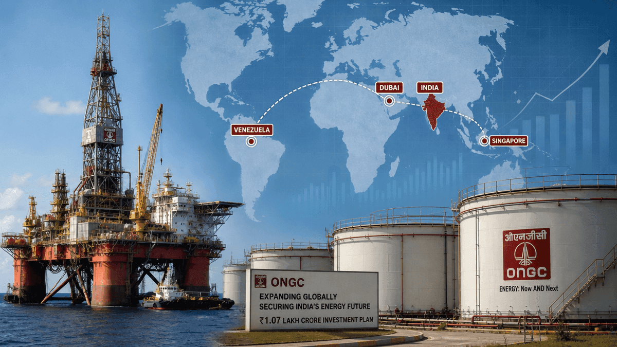 ONGC Invests ₹1.07 Lakh Cr in Deepwater & Global Trading