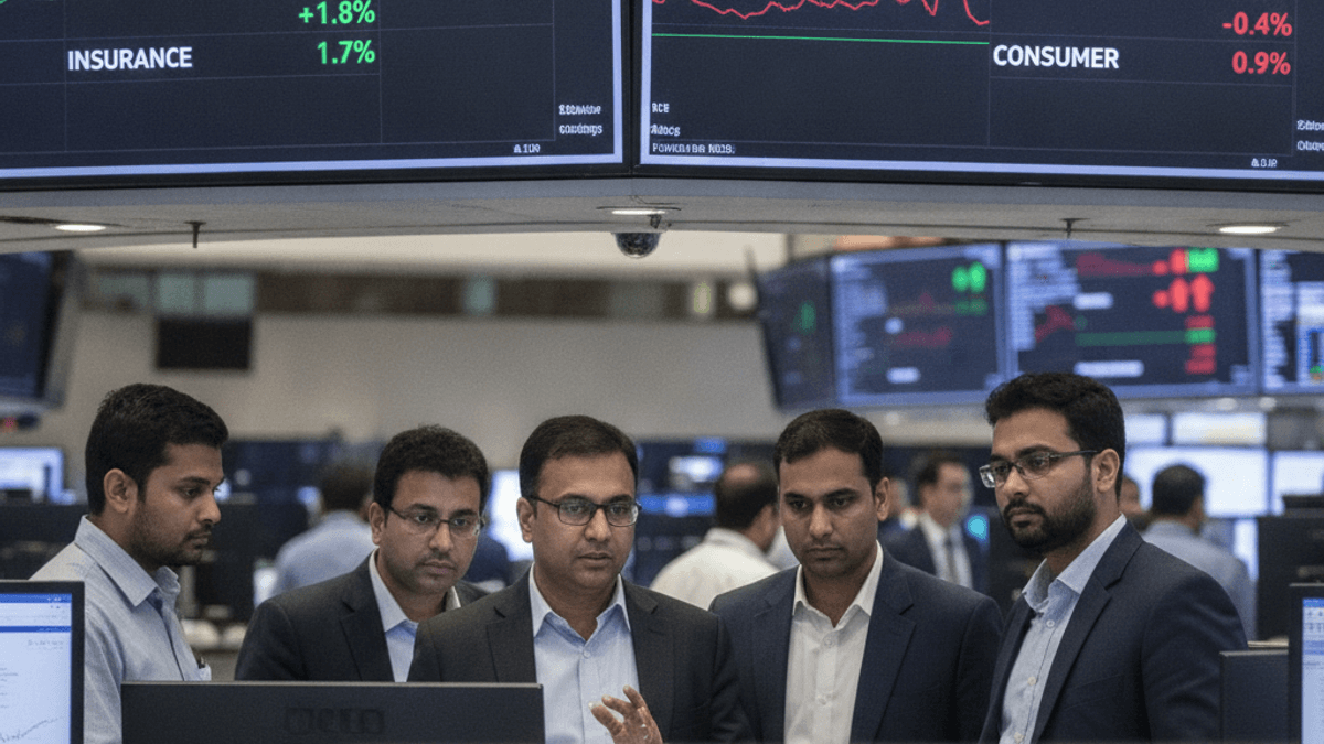 Top Gainers & Losers: Nifty Dips; Banks and Insurers Lead Gains, IT Stocks Face Selling Pressure | 26 Aug 2026, 12:00 PM IST