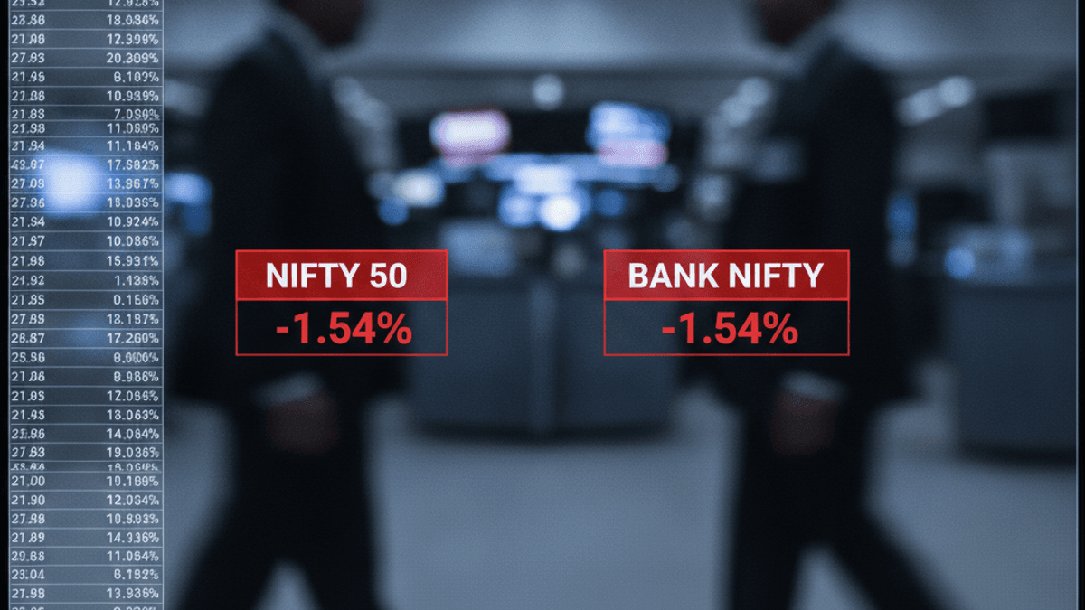 Closing Bell: Nifty 50 Slumps 1.54% as Financial Stocks Lead Broad Market Sell-off | 24 Sept 2026, 03:45 PM IST