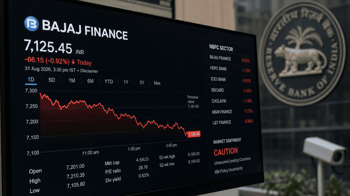 Bajaj Finance Shares Fall Amid NBFC Sector Concerns