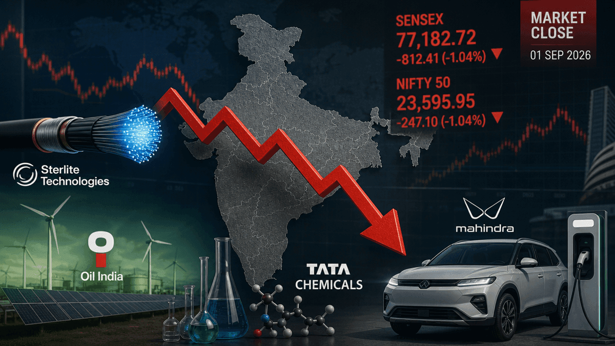 Indian Markets Fall: Sensex, Nifty End Lower on Global Cues