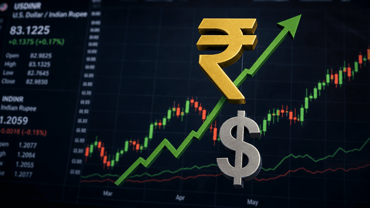 Rupee Surges to 4-Week High: Equity Inflows Boost INR to 95.16