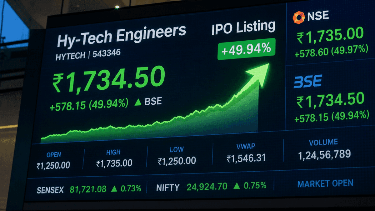 Hy-Tech Engineers IPO: 66% Listing Gain Expected on BSE, NSE Today