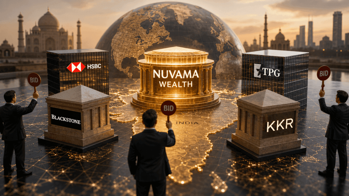 HSBC Battles PE Giants for Nuvama Wealth Stake