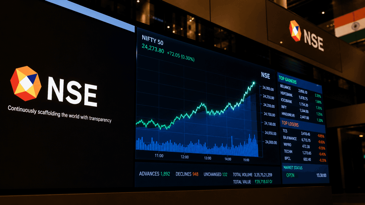 NSE Closing Auction Handles ₹39,718 Cr MSCI Rebalancing
