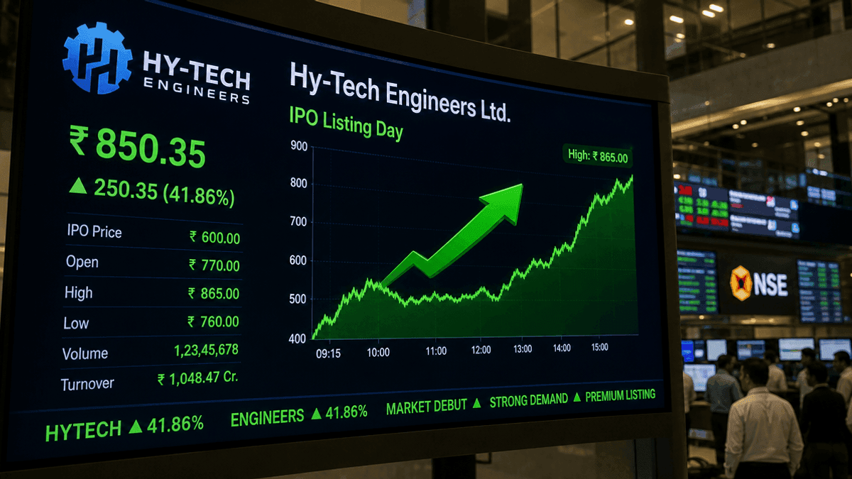 Hy-Tech Engineers IPO Lists at 41.51% Premium on NSE