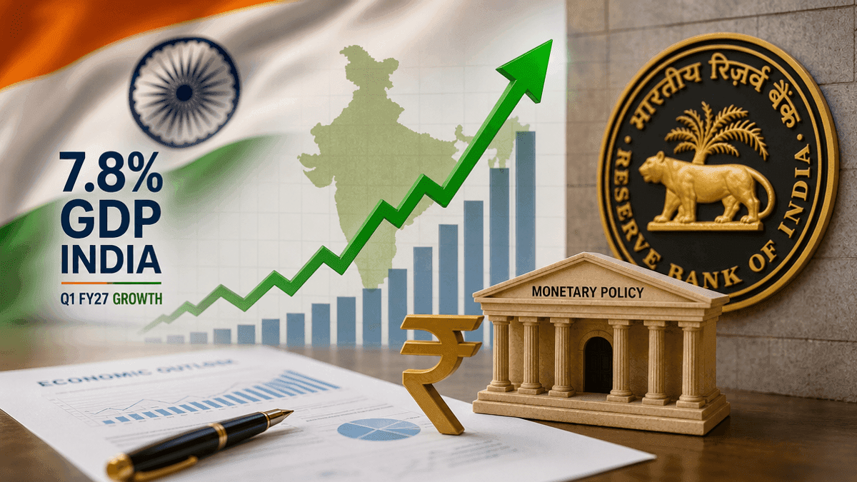 India’s Q1 FY27 GDP Surges 7.8%, Sparks Rate Hike Speculation