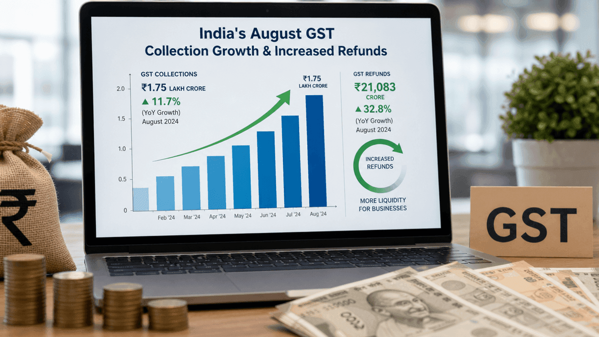 India’s August GST Collections Reach Rs 1.99 Lakh Crore