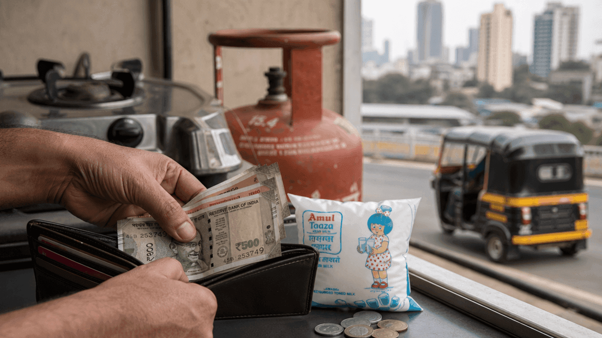 Mumbai Budget Squeezed: Gas, Milk, Transport Prices Surge