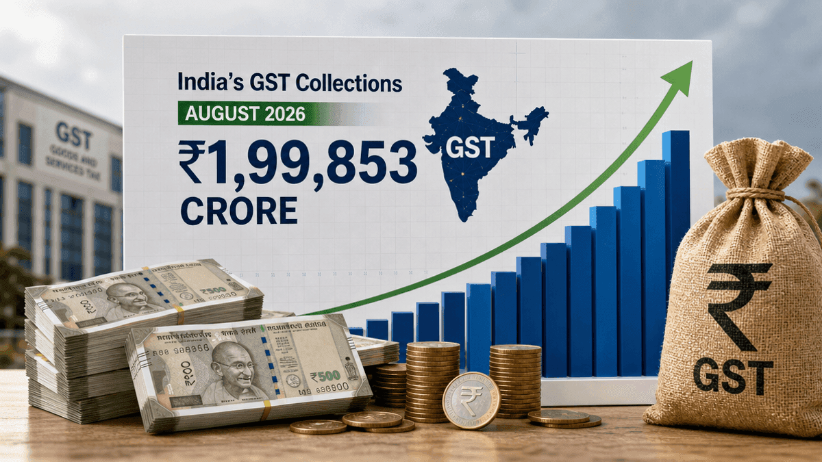 India GST Collections Hit ₹2 Lakh Crore in August