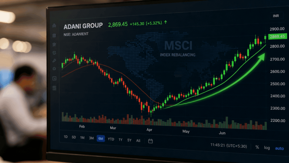 Adani Stocks Rebound 5% as MSCI Sell-Off Pressure Eases