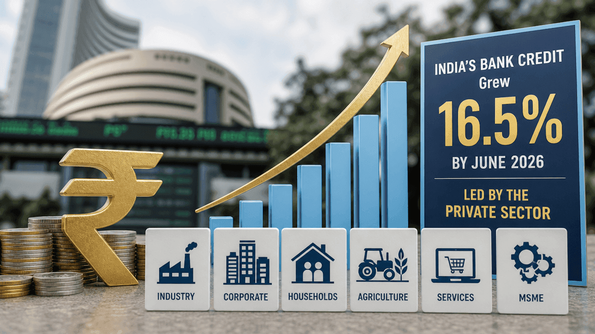 India Bank Credit Surges 16.5% by June 2026