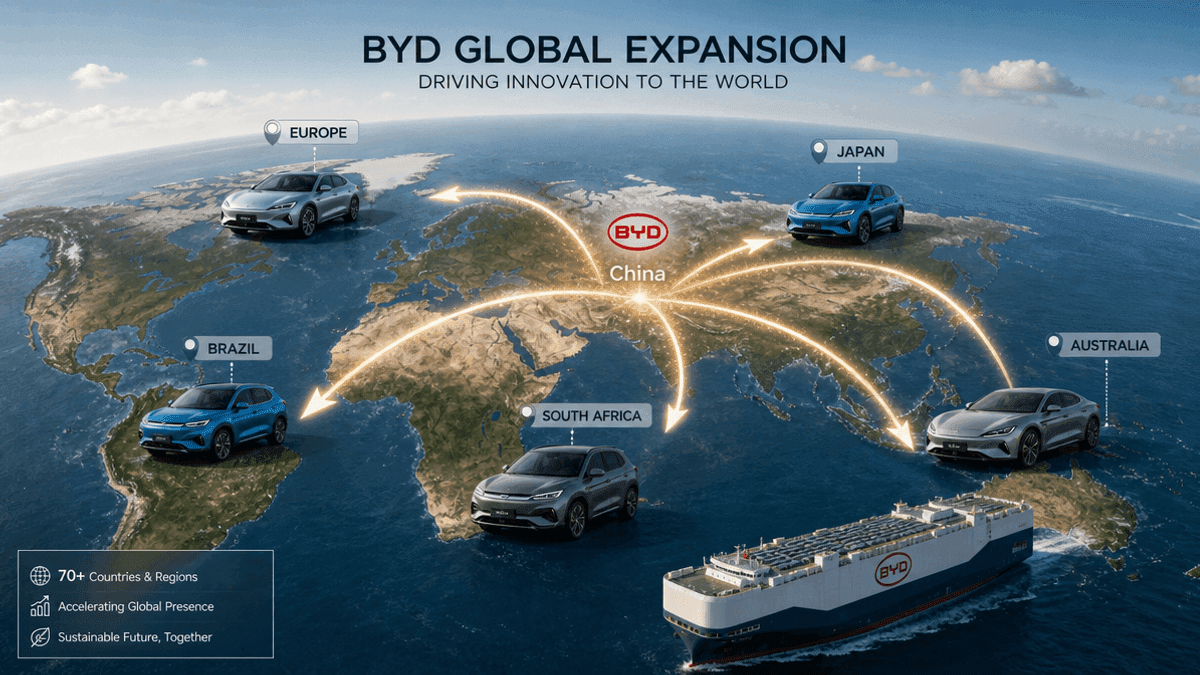 BYD Global Sales Surge: Overseas Expansion Outpaces China EV Price Wars
