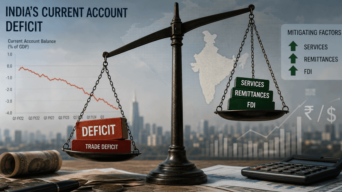India’s CAD Widens to $4.2B in Q1 2026-27