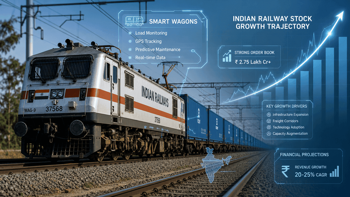 Indian Railway Stock Surges on ₹1,692 Cr Order Book & Smart Wagon Potential