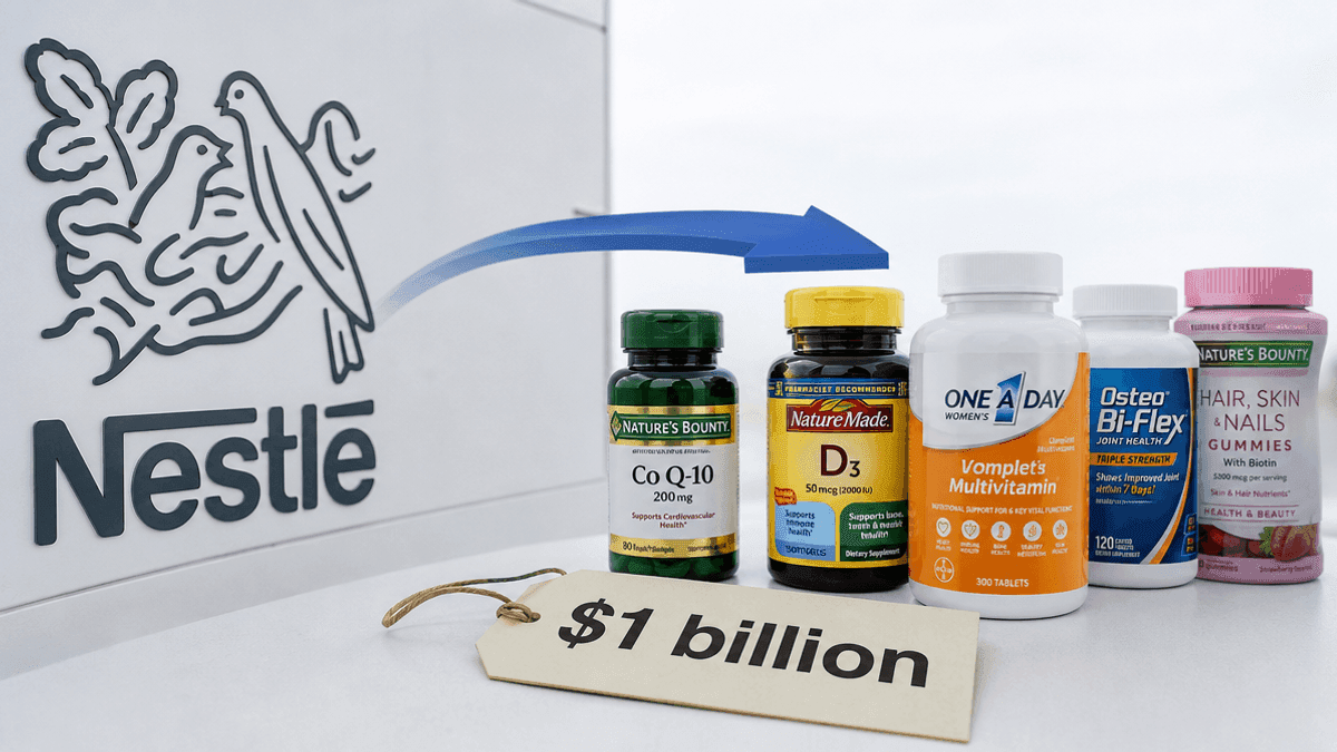Nestlé Sells Vitamins Business for $1B to Focus on Growth