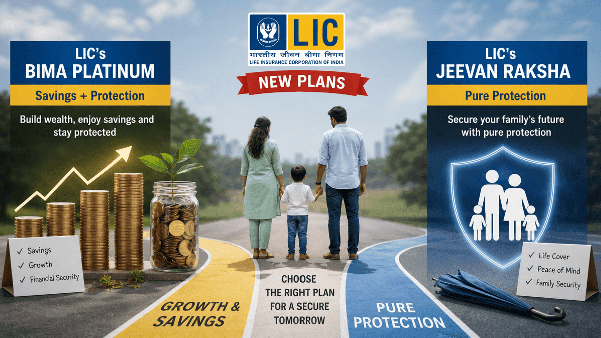 LIC’s New Plans: Bima Platinum & Jeevan Raksha Explained
