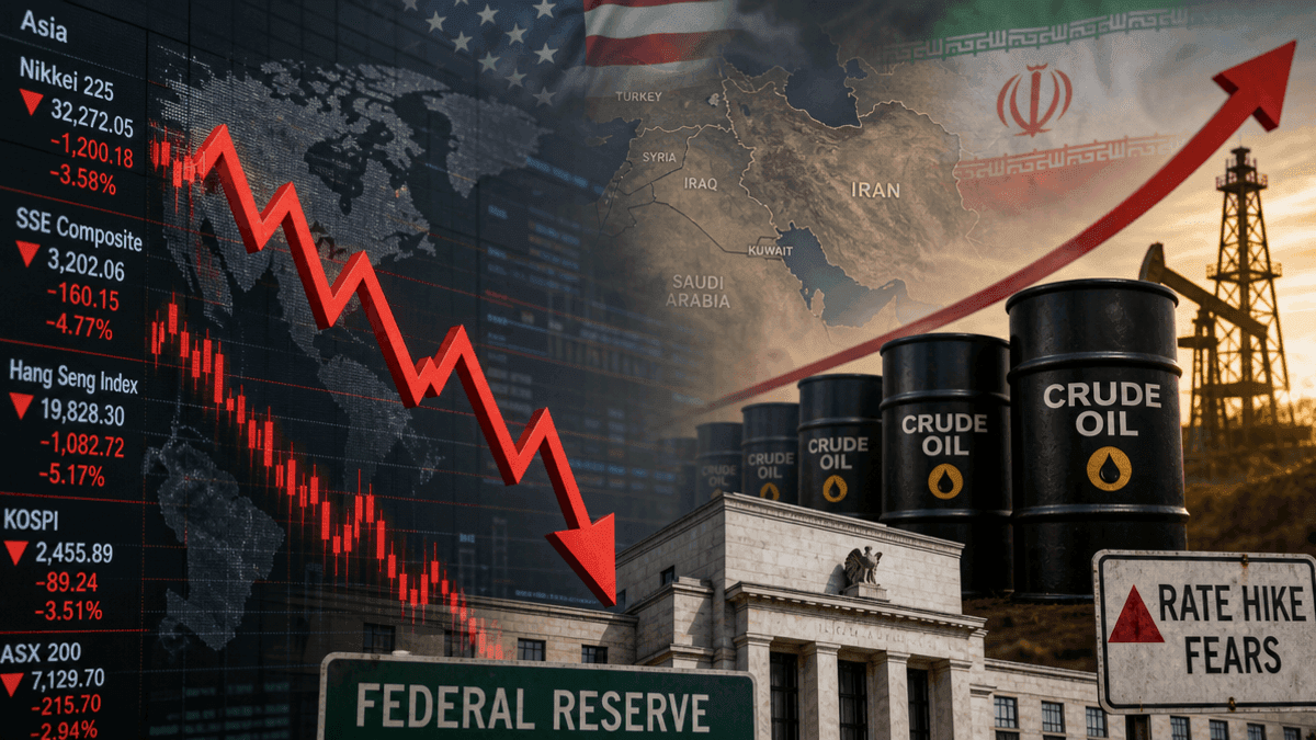 Asian Stocks Fall Amid US-Iran Tensions & Oil Price Surge