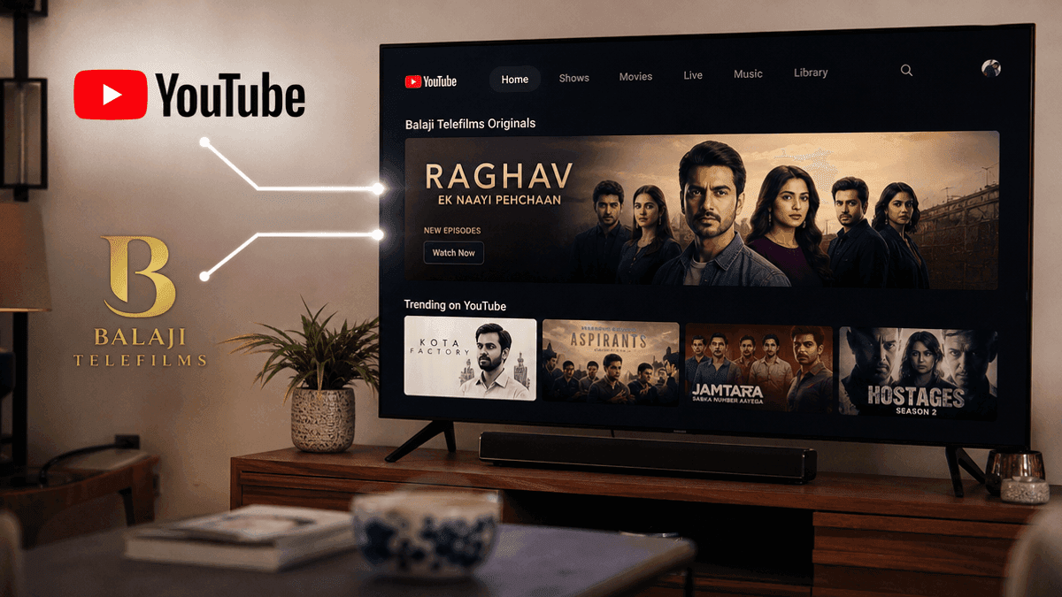 YouTube, Balaji Telefilms Partner for Connected TV