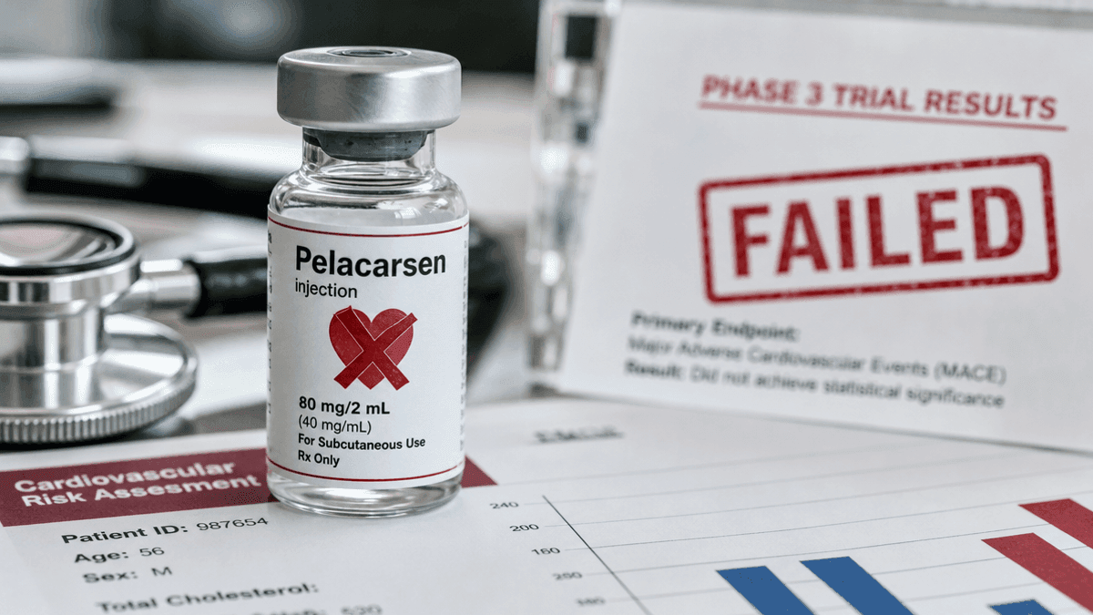 Novartis Pelacarsen Fails Phase 3 Heart Trial