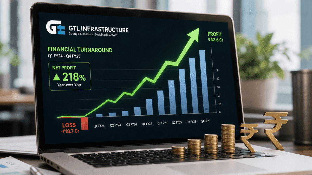 GTL Infrastructure Reports Rs 213 Cr Profit & 917% Stock Surge
