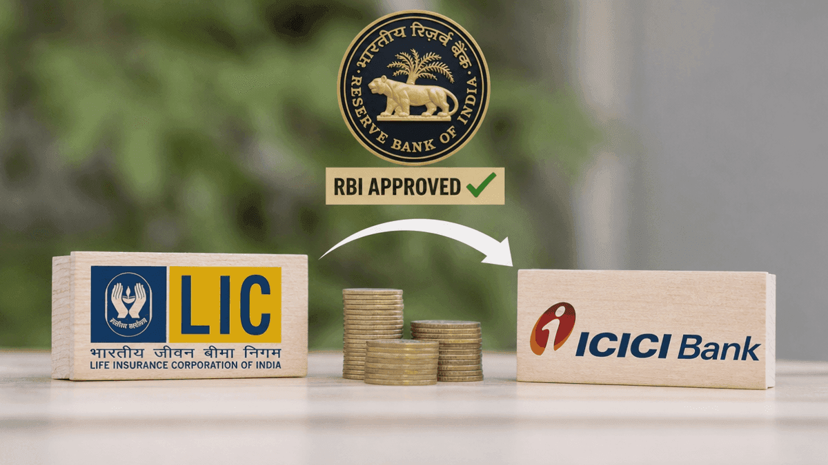 LIC Receives RBI Approval for 9.99% Stake in ICICI Bank