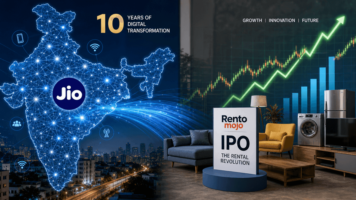 Reliance Jio Turns 10 & RentoMojo Eyes Rs 1,256 Cr IPO