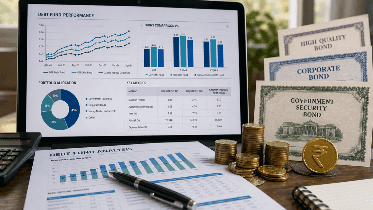 DSP, UTI & Canara Robeco Debt Fund Performance Analysis