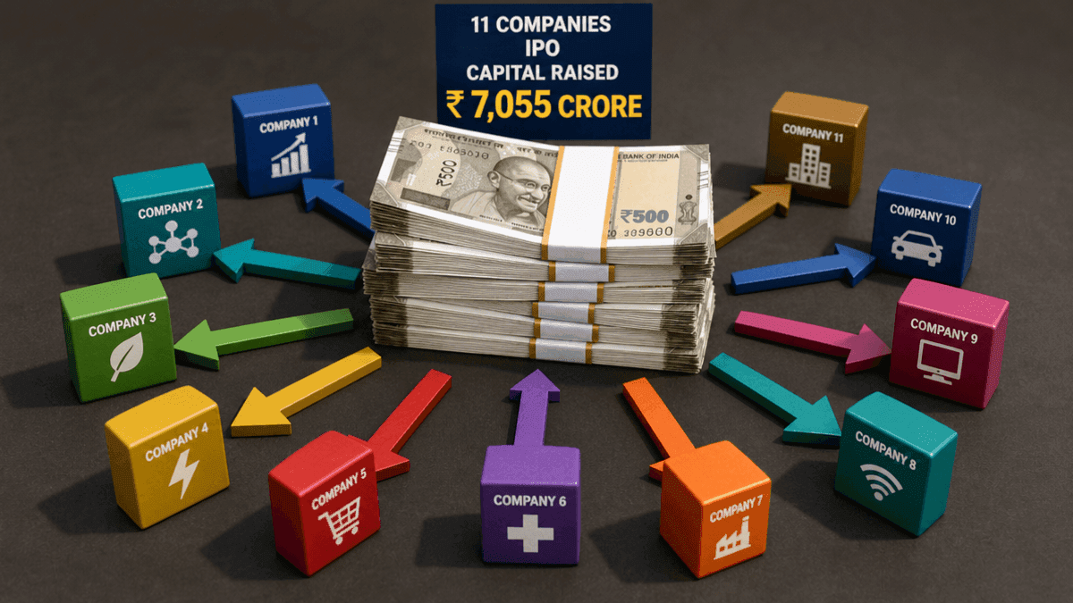 India IPO Surge: 11 Companies to Raise Rs 7,055 Crore