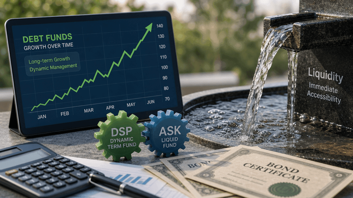 DSP Dynamic Term & ASK Liquid Funds: Debt Exposure Guide