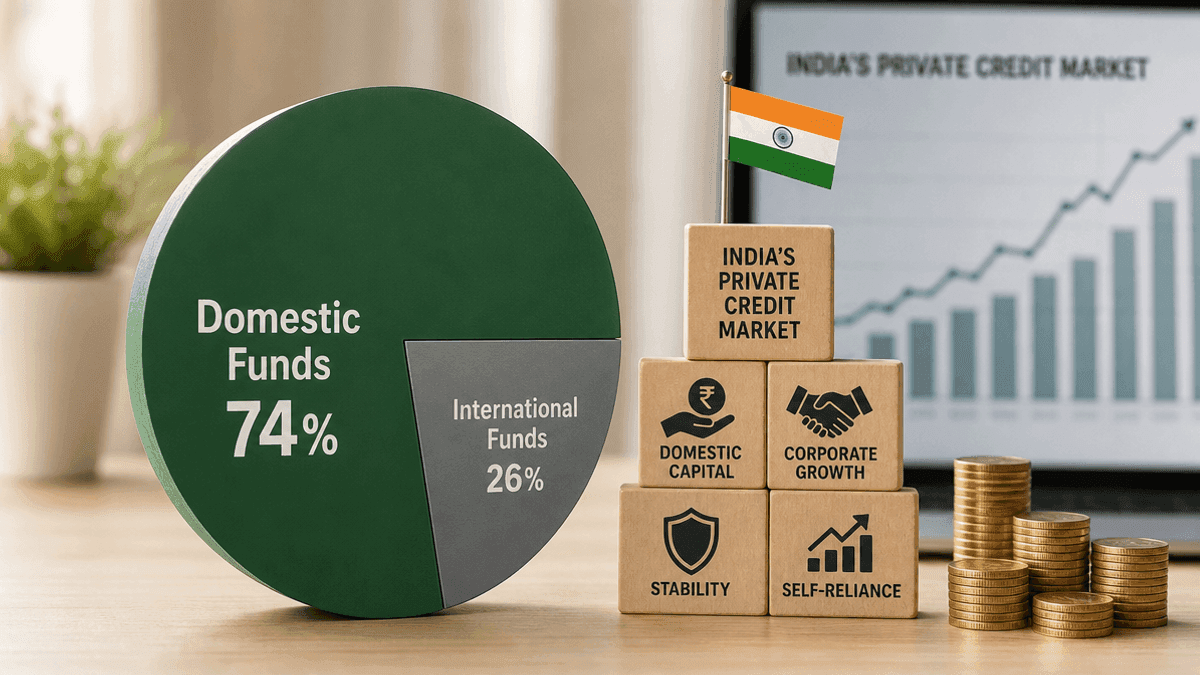 India Private Credit Market: Domestic Funds Dominate 74%