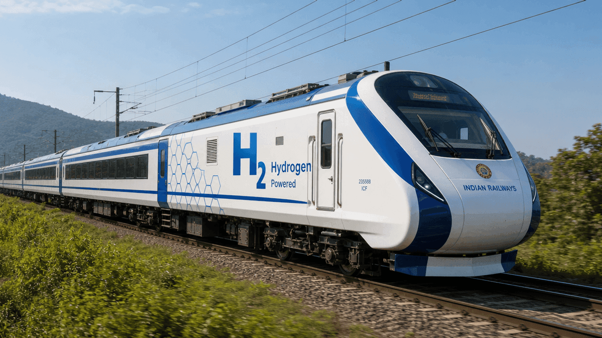 Indian Railways Developing Hydrogen Trains with 110 Kmph Speed