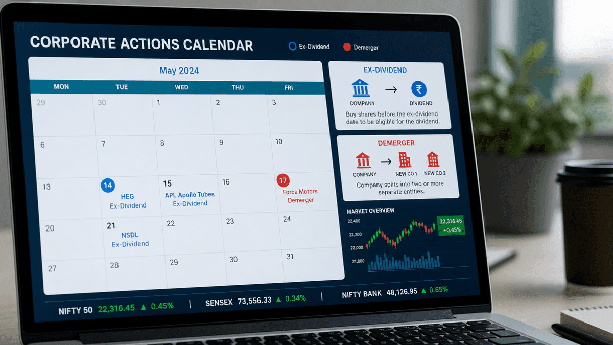Corporate Action Calendar: Ex-Dividend & Demerger Dates