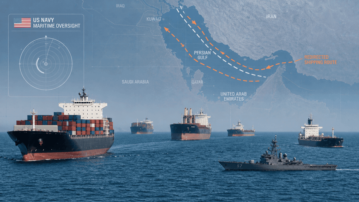 US Redirects 94 Commercial Ships Amid Iran Tensions